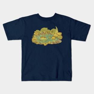 Cute frog pond Kids T-Shirt